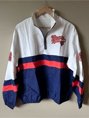 Chicago Bears Windbreaker Jacket Pullover Size Men’s Medium